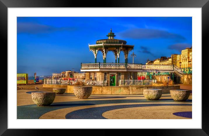 Brighton Bandstand  Framed Mounted Print by Beryl Curran