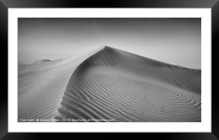 Shifting Sands of Al Qudra Framed Mounted Print by James Aston