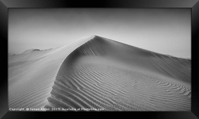Shifting Sands of Al Qudra Framed Print by James Aston