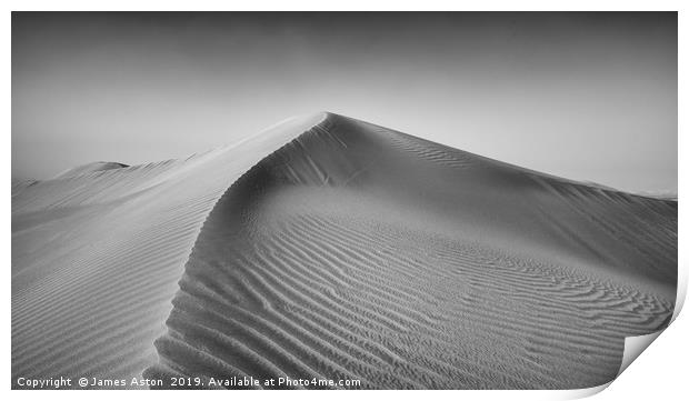Shifting Sands of Al Qudra Print by James Aston