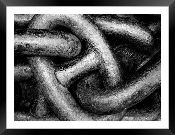 Chains Framed Mounted Print by Jonathan Pankhurst
