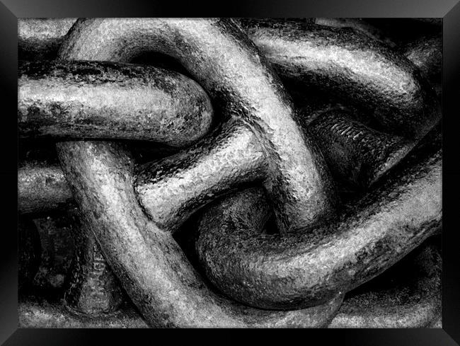 Chains Framed Print by Jonathan Pankhurst