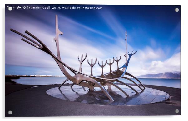 The Sun voyager  Acrylic by Sebastien Coell