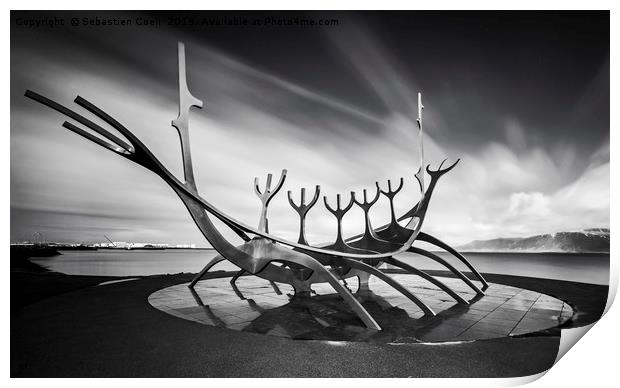 The Sun voyager  Print by Sebastien Coell