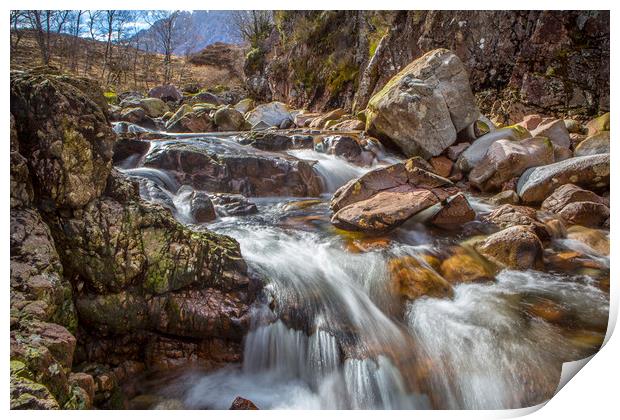 Falls at Glencoe Print by David Hare