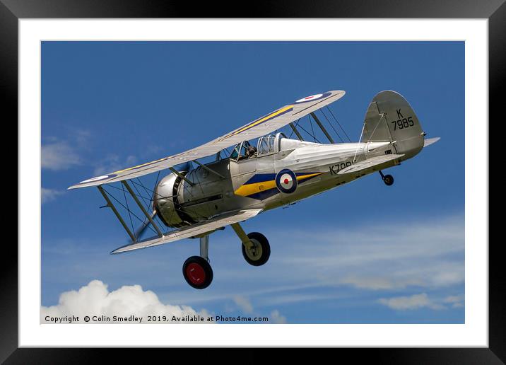Gloster Gladiator I K7985 G-AMRK Framed Mounted Print by Colin Smedley