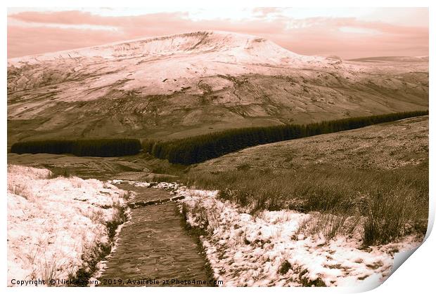 Brecon Beacons Print by Nick Keown
