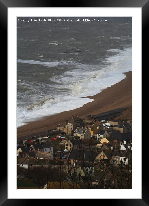 Storm at Sea Framed Mounted Print by Nicola Clark