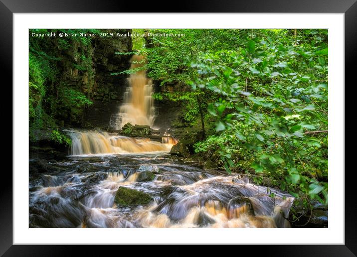 Mill Gill Force Framed Mounted Print by Brian Garner