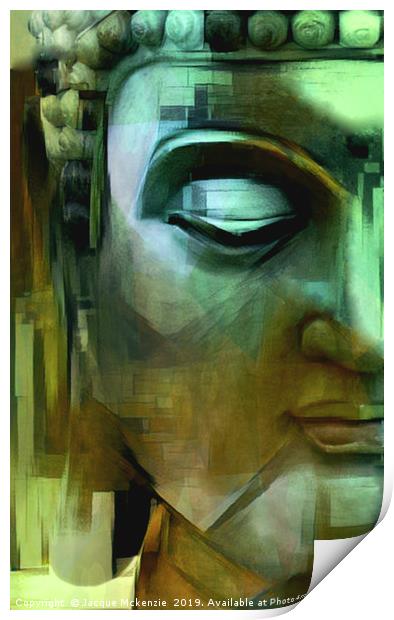 BUDDHA ABSTRACT DREAMS Print by Jacque Mckenzie