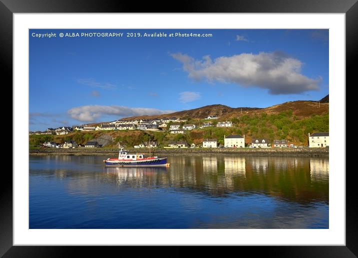 Mallaig Bay, North West Scotland Framed Mounted Print by ALBA PHOTOGRAPHY