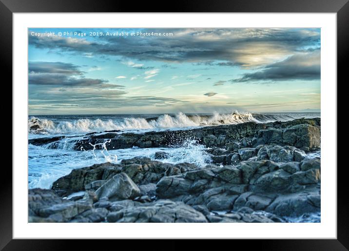 Northern Sea Framed Mounted Print by Phil Page
