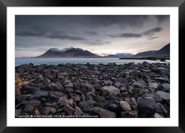 Iceland Framed Mounted Print by Julian Mitchell