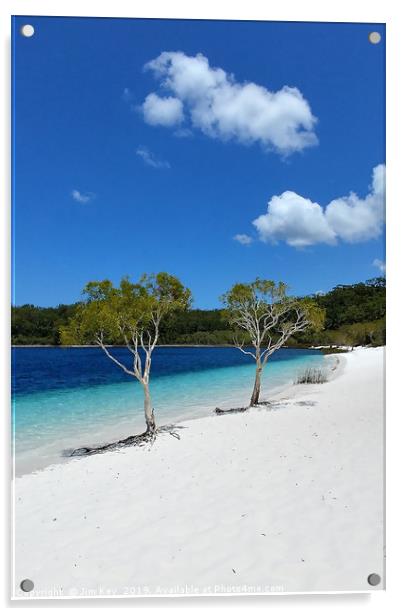Fraser Island Australia Acrylic by Jim Key