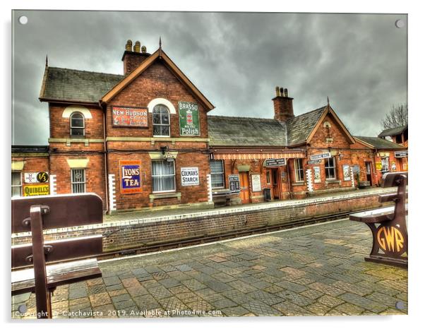 Bewdley Heritage Station: Nostalgic Journey Acrylic by Catchavista 