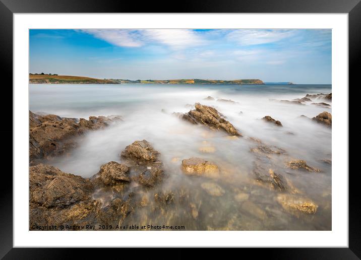 Gerrans Bay Framed Mounted Print by Andrew Ray