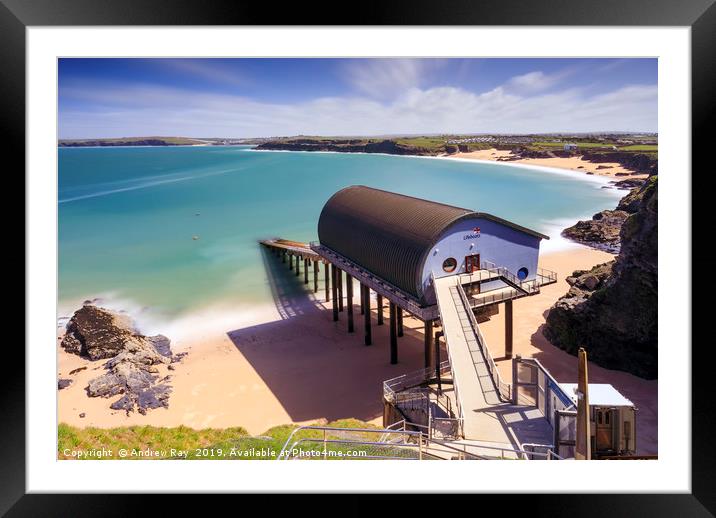 Lifeboat Station (Mother Ivey's Bay Framed Mounted Print by Andrew Ray