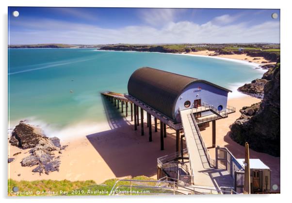 Lifeboat Station (Mother Ivey's Bay Acrylic by Andrew Ray