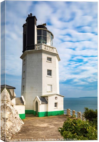 Lighthouse on St Anthony Head Canvas Print by Andrew Ray