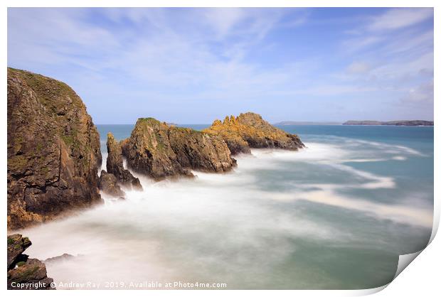 Merope Rocks, Mother Ivey's Bay Print by Andrew Ray