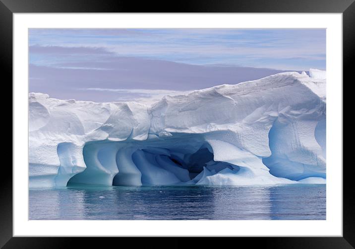 Blue iceberg Framed Mounted Print by Ruth Hallam