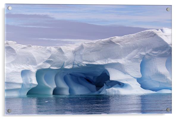 Blue iceberg Acrylic by Ruth Hallam