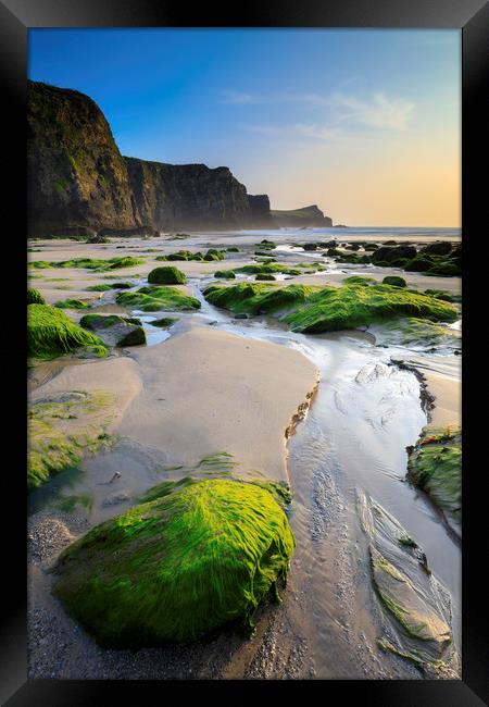 Whipsiderry Beach Framed Print by Andrew Ray