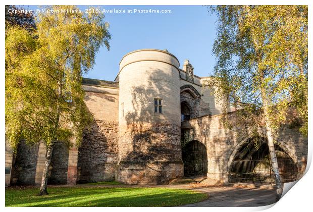 The Gate House, Nottingham Castle Print by Martyn Williams