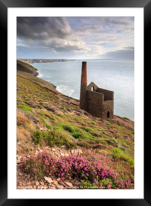 Early evening light (Wheal Coates) Framed Mounted Print by Andrew Ray