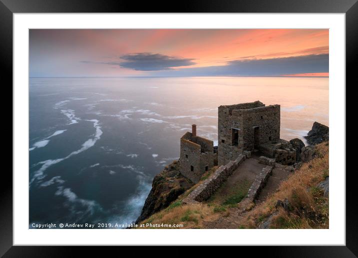 Sunset at Botallack Framed Mounted Print by Andrew Ray