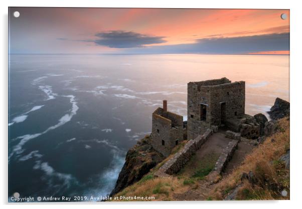 Sunset at Botallack Acrylic by Andrew Ray