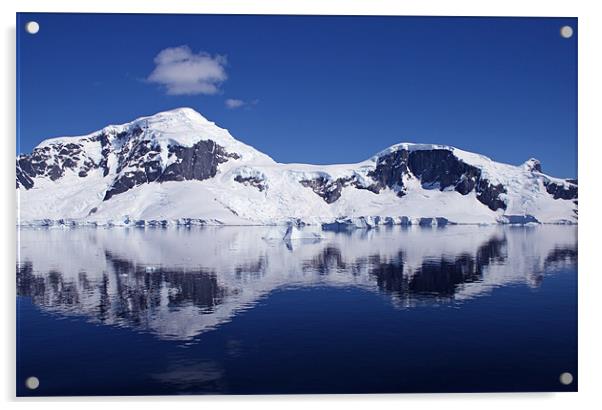 Antarctica mountains Acrylic by Ruth Hallam