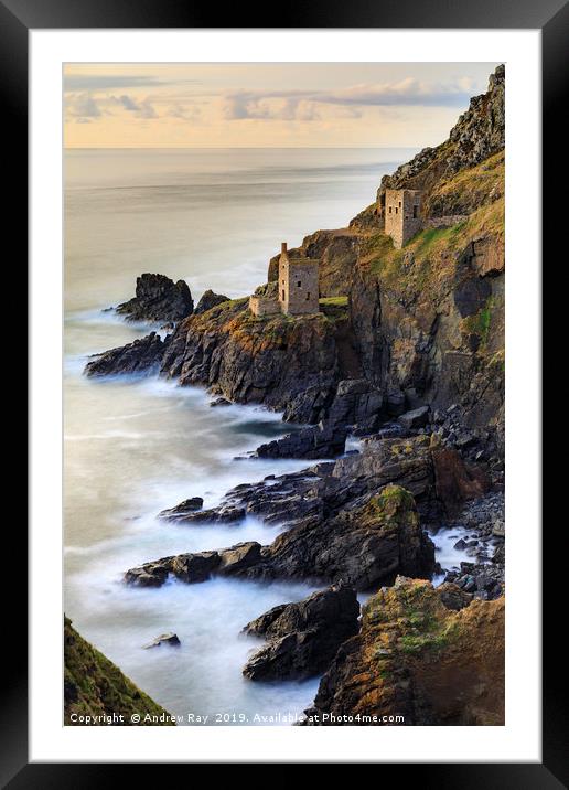 Summer evening (Botallack) Framed Mounted Print by Andrew Ray