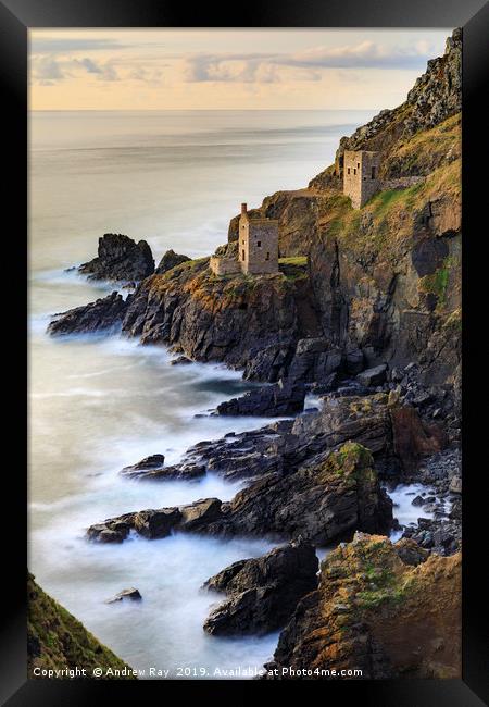 Summer evening (Botallack) Framed Print by Andrew Ray