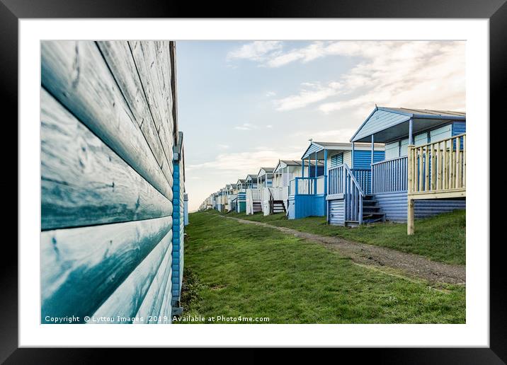Tankerton Beach Huts Framed Mounted Print by Wayne Lytton