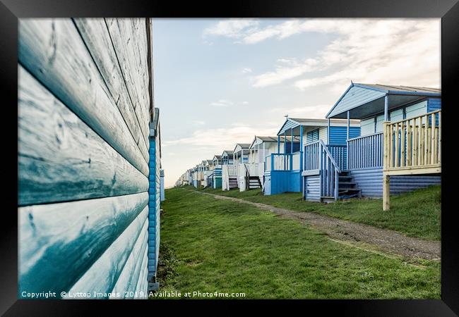 Tankerton Beach Huts Framed Print by Wayne Lytton