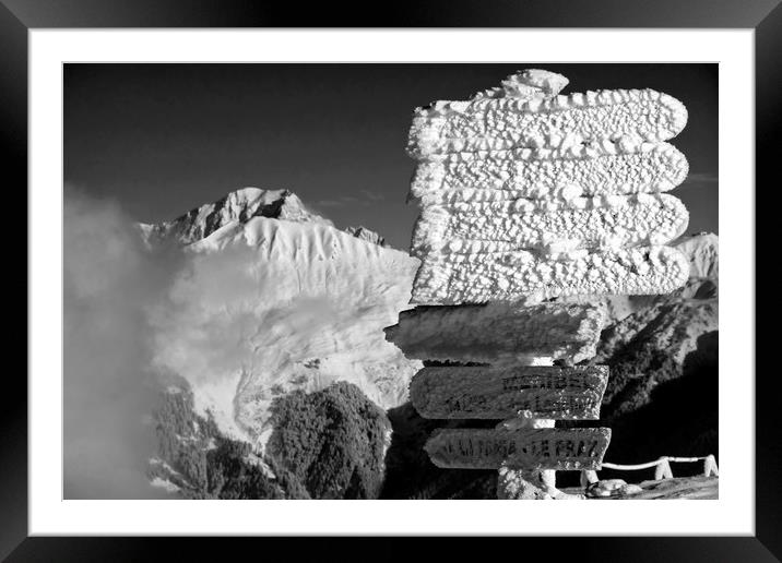 Mont Blanc Courchevel 3 Valleys French Alps France Framed Mounted Print by Andy Evans Photos