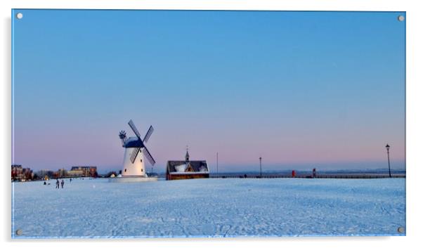 Lytham Windmill  Acrylic by Victor Burnside