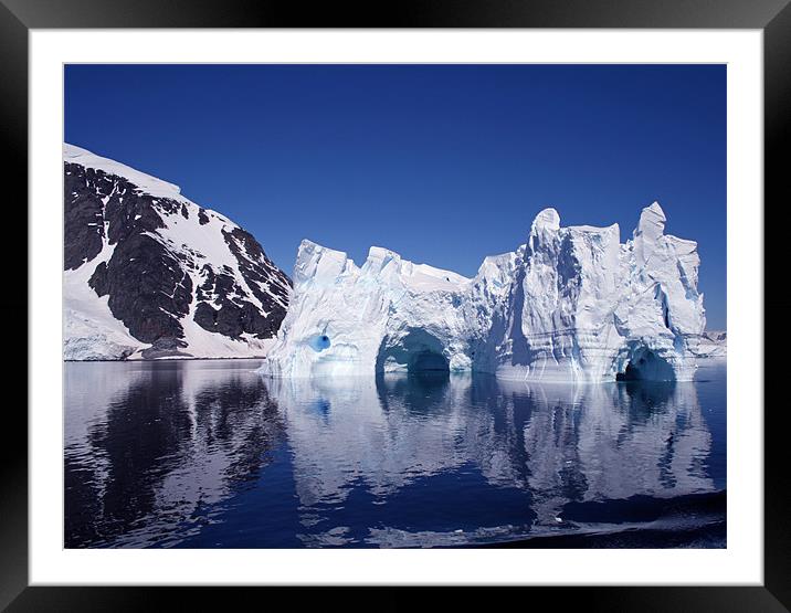 Icebergs in Antarctica 2 Framed Mounted Print by Ruth Hallam