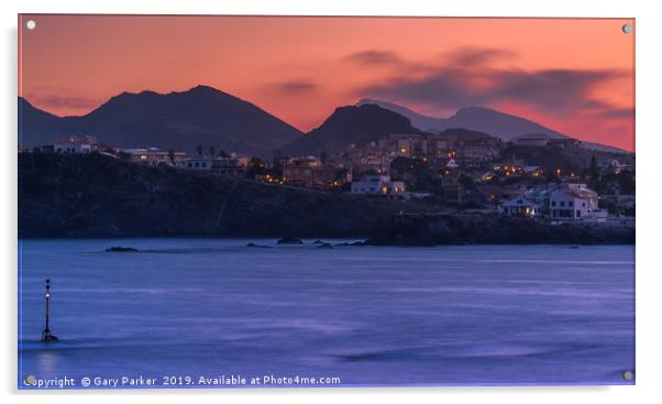 Spanish Sunset Acrylic by Gary Parker