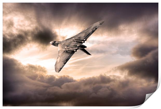 The Vulcan Bomber Print by J Biggadike