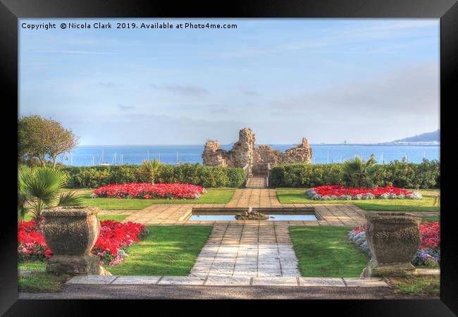 Sandsfoot Castle And Gardens Framed Print by Nicola Clark
