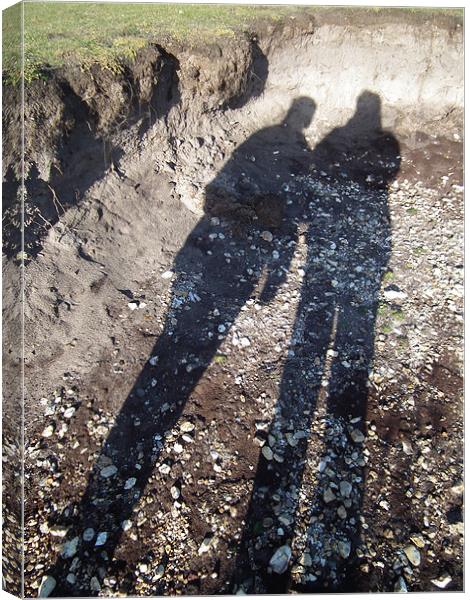Me & my shadow! Canvas Print by kelly Draper