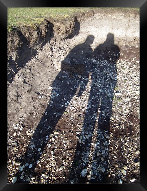 Me & my shadow! Framed Print by kelly Draper
