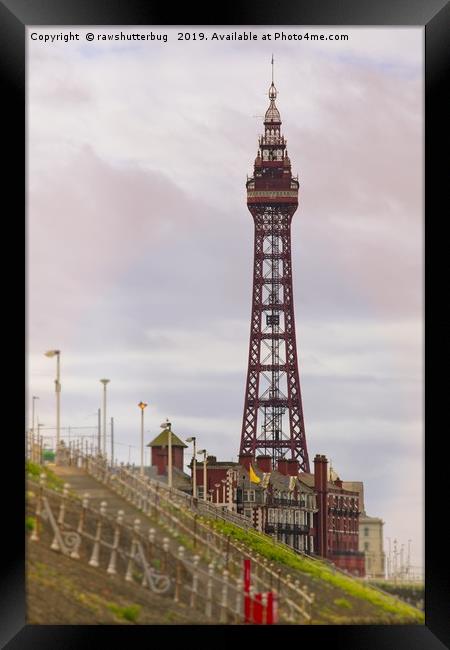 Blackpool Tower At Sunrise Framed Print by rawshutterbug 