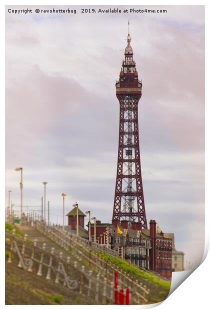 Blackpool Tower At Sunrise Print by rawshutterbug 