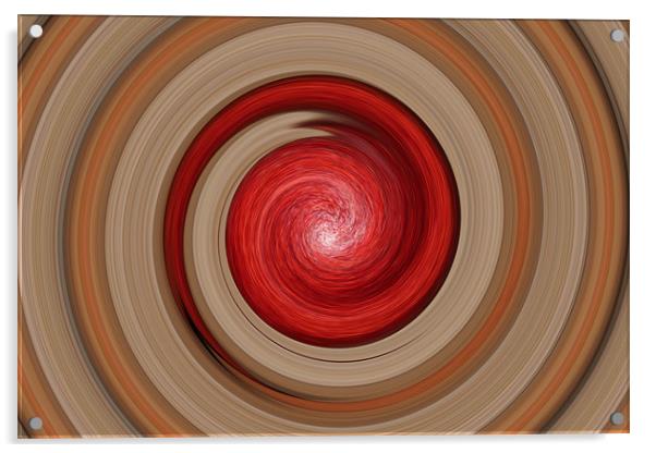 Apple swirl Acrylic by kelly Draper