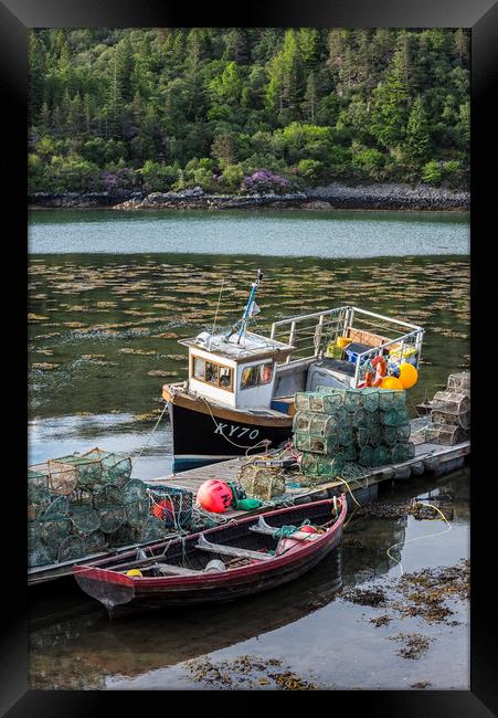 Fishing Boat in Plockton, Scotland Framed Print by Arterra 