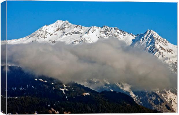 Mont Blanc French Alps France Canvas Print by Andy Evans Photos