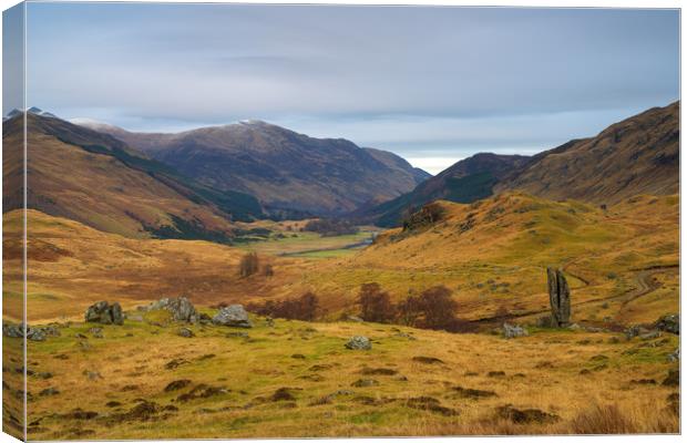Glen Lyon and the Praying Hands Canvas Print by Miles Gray